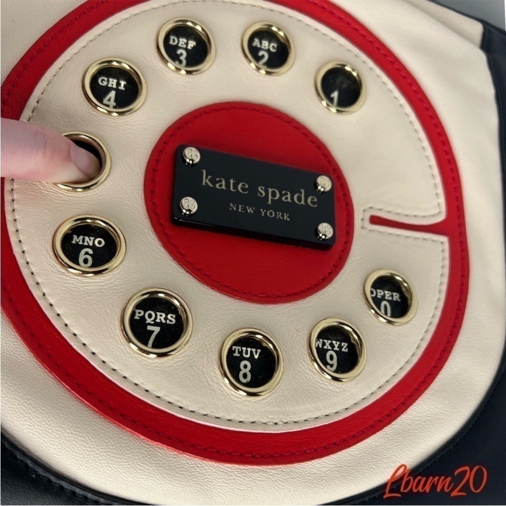 Kate Spade Call Me Chase Telephone Dial Tote Weekender Bag Purse Hayden Novelty - Picture 3 of 15